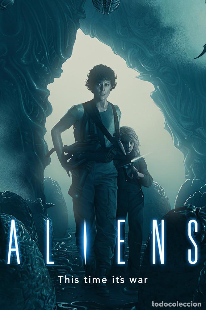Cine: POSTER ALIENS ( SIGOURNEY WEAVER ) - Foto 1