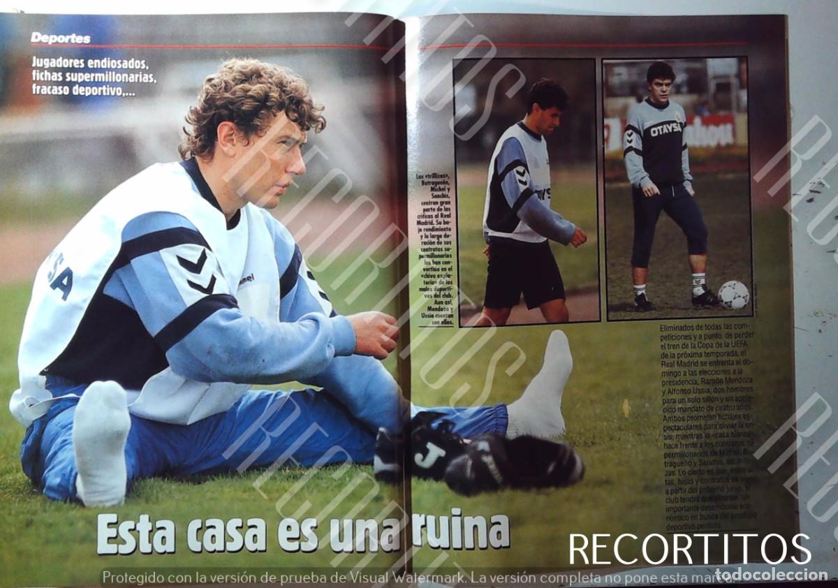 Kino: EMILIO BUTRAGUE&Ntilde;O real madrid MICHEL SANCHIS CHENDO HIERRO