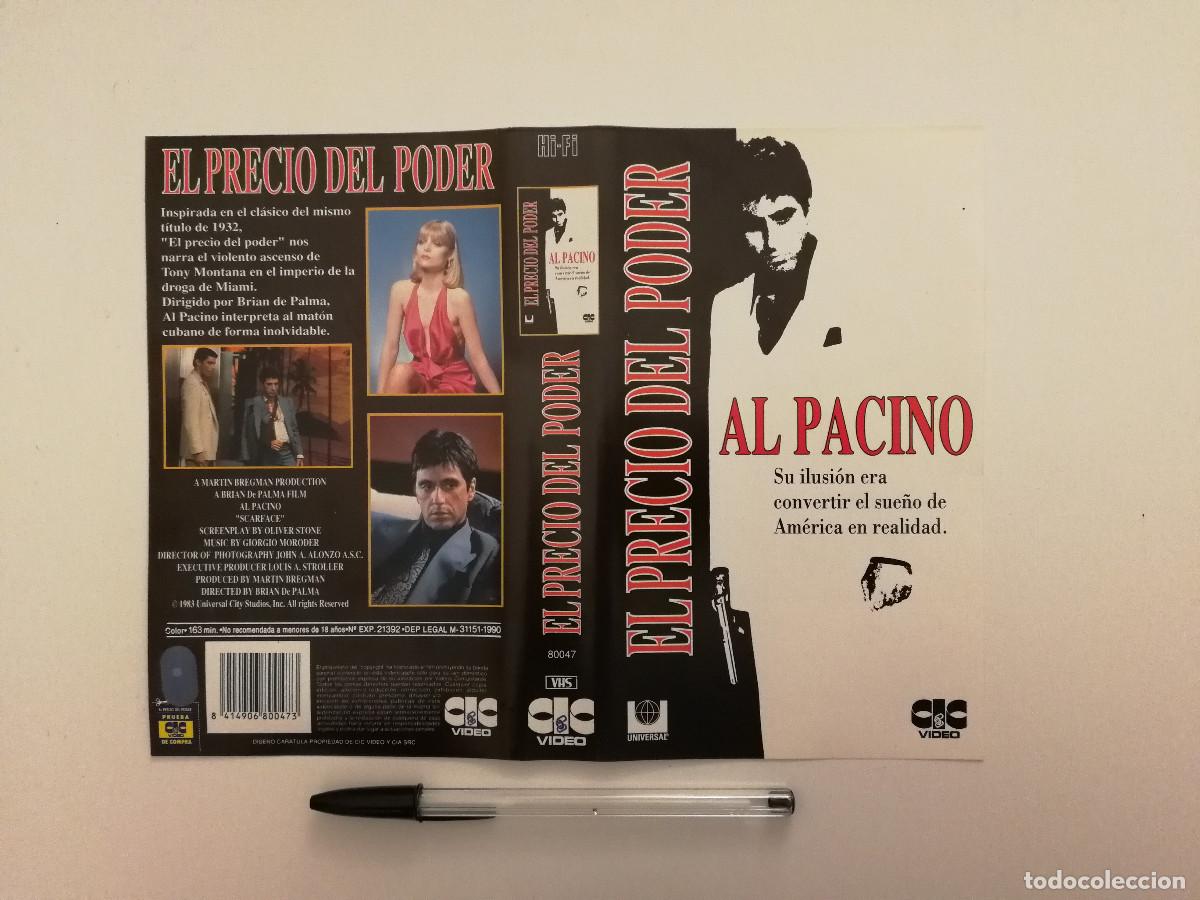 Cinema: CARATULA ORIGINAL -A4- EL PRECIO DEL PODER - AL PACINO - MICHELLE PFEIFFER