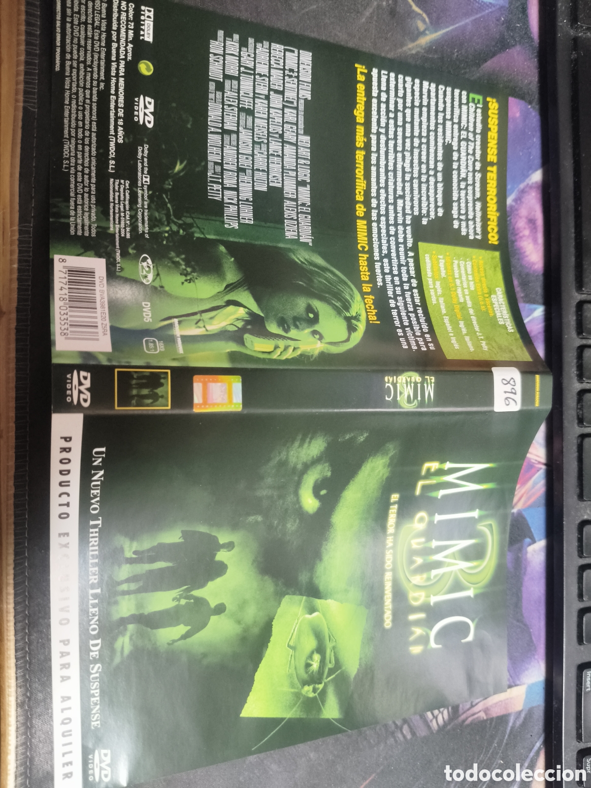 Cinema: Car&aacute;tula DVD - mimic 3 el guardi&aacute;n