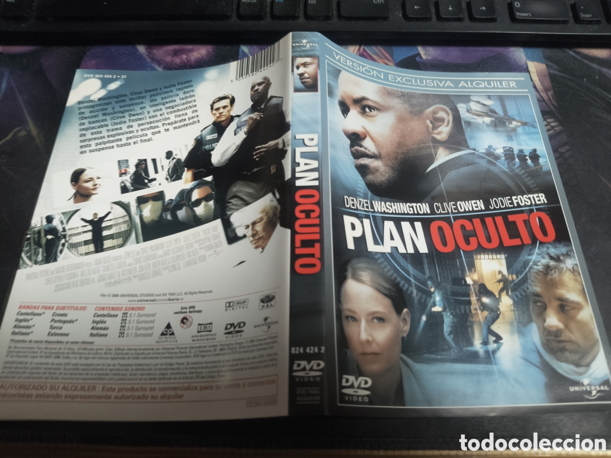 Cinema: Car&aacute;tula DVD - plan oculto