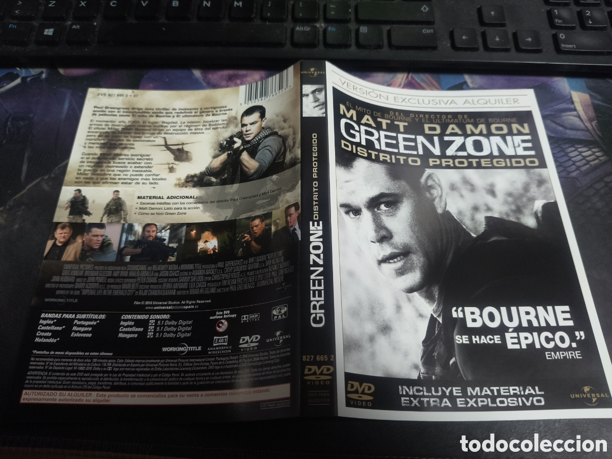 Cinema: Car&aacute;tula DVD - Green zone