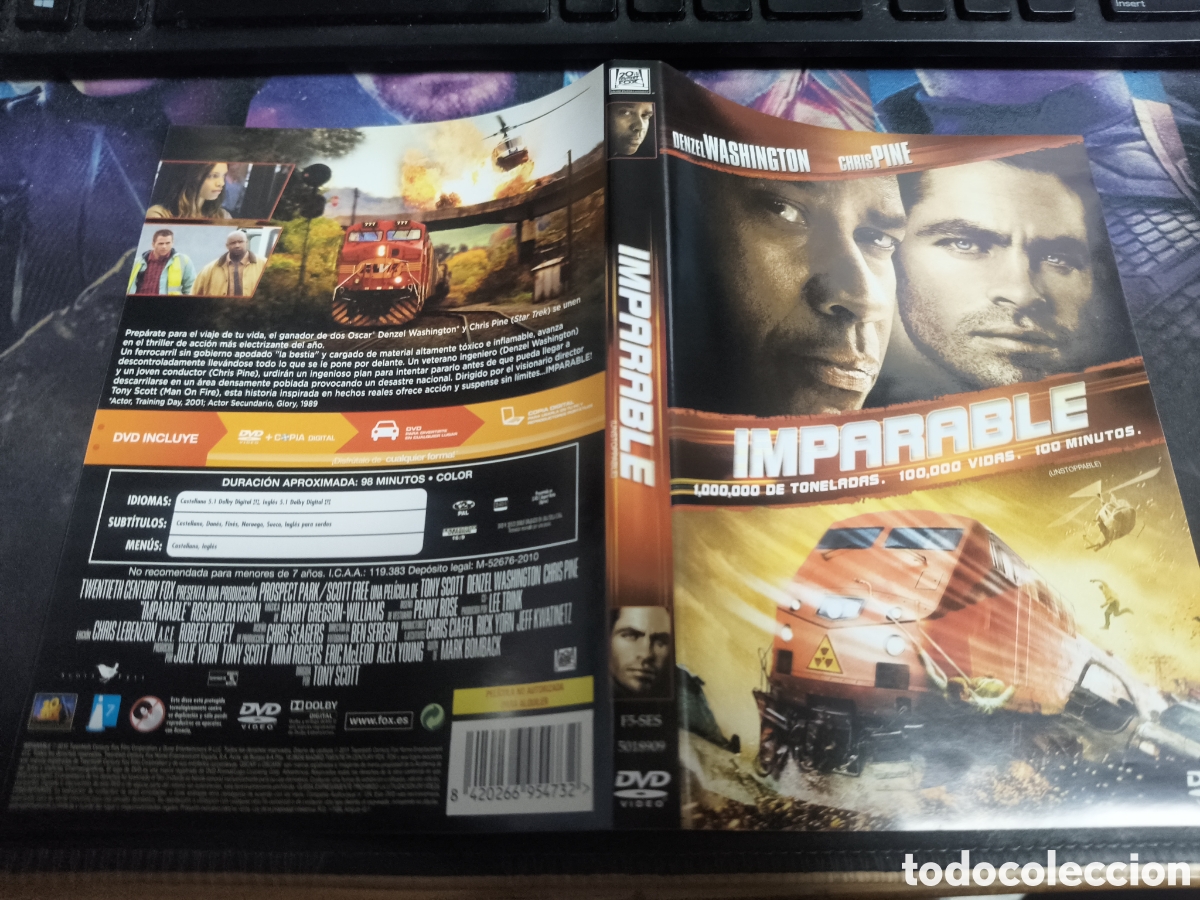 Cinema: Car&aacute;tula DVD - imparable