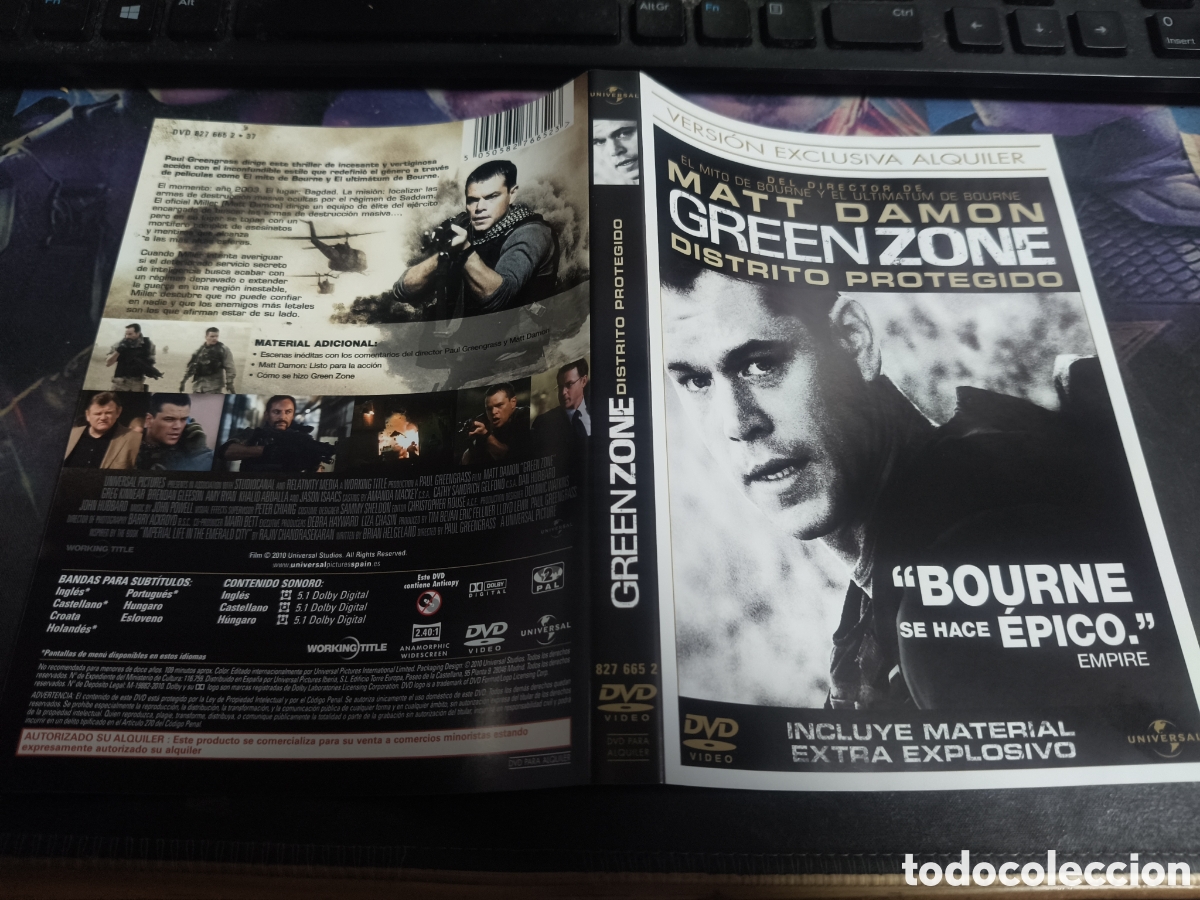 Cinema: Car&aacute;tula DVD - Green zone