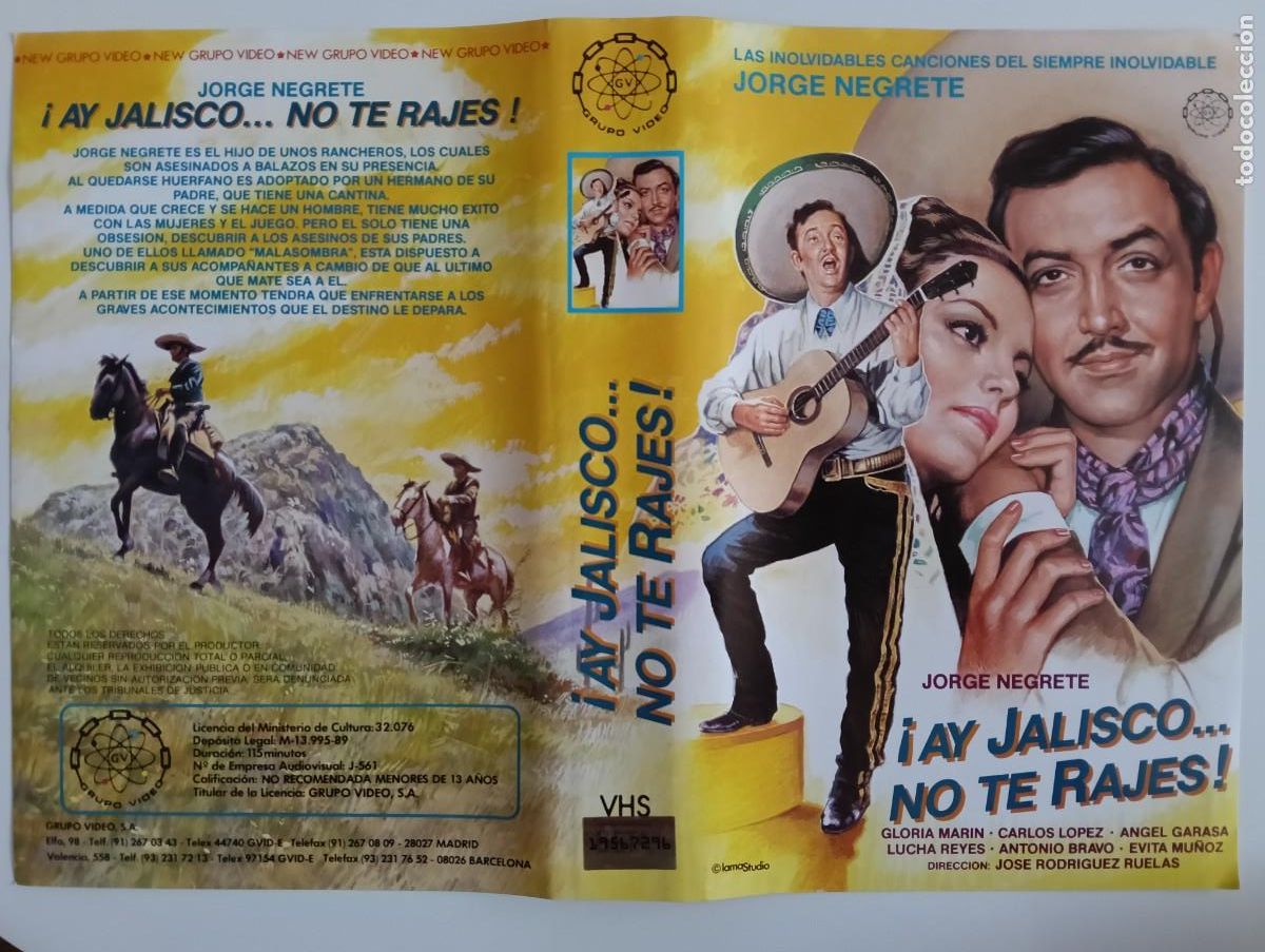 Cinema: CARATULA - AY JALISCO NO TE RAJES GV VHS