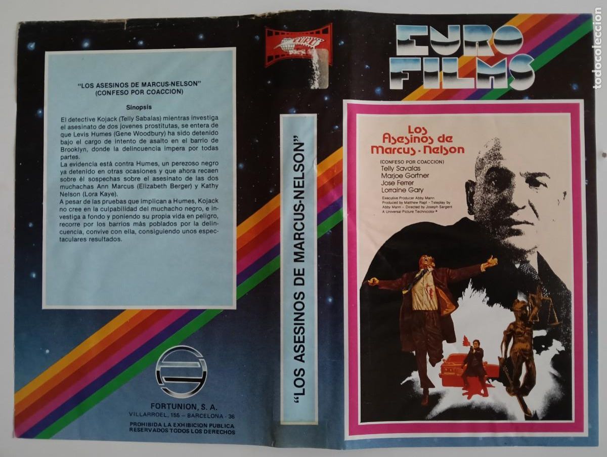 Cinema: CARATULA - LOS ASESINOS DE MARCUS NELSON EURO FILMS
