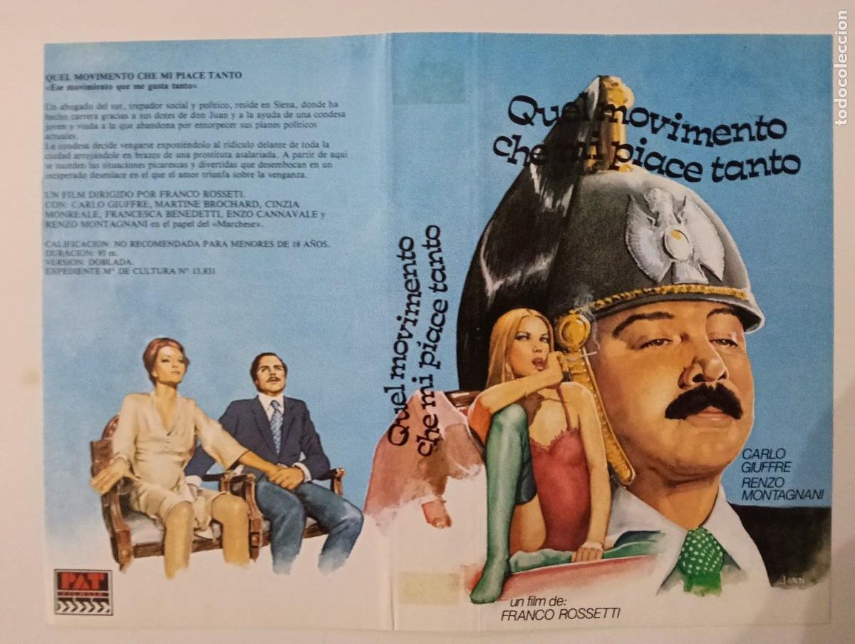 Cinema: CARATULA - QUEL MOVIMENTO CHE MI PIACE TANTO PAT