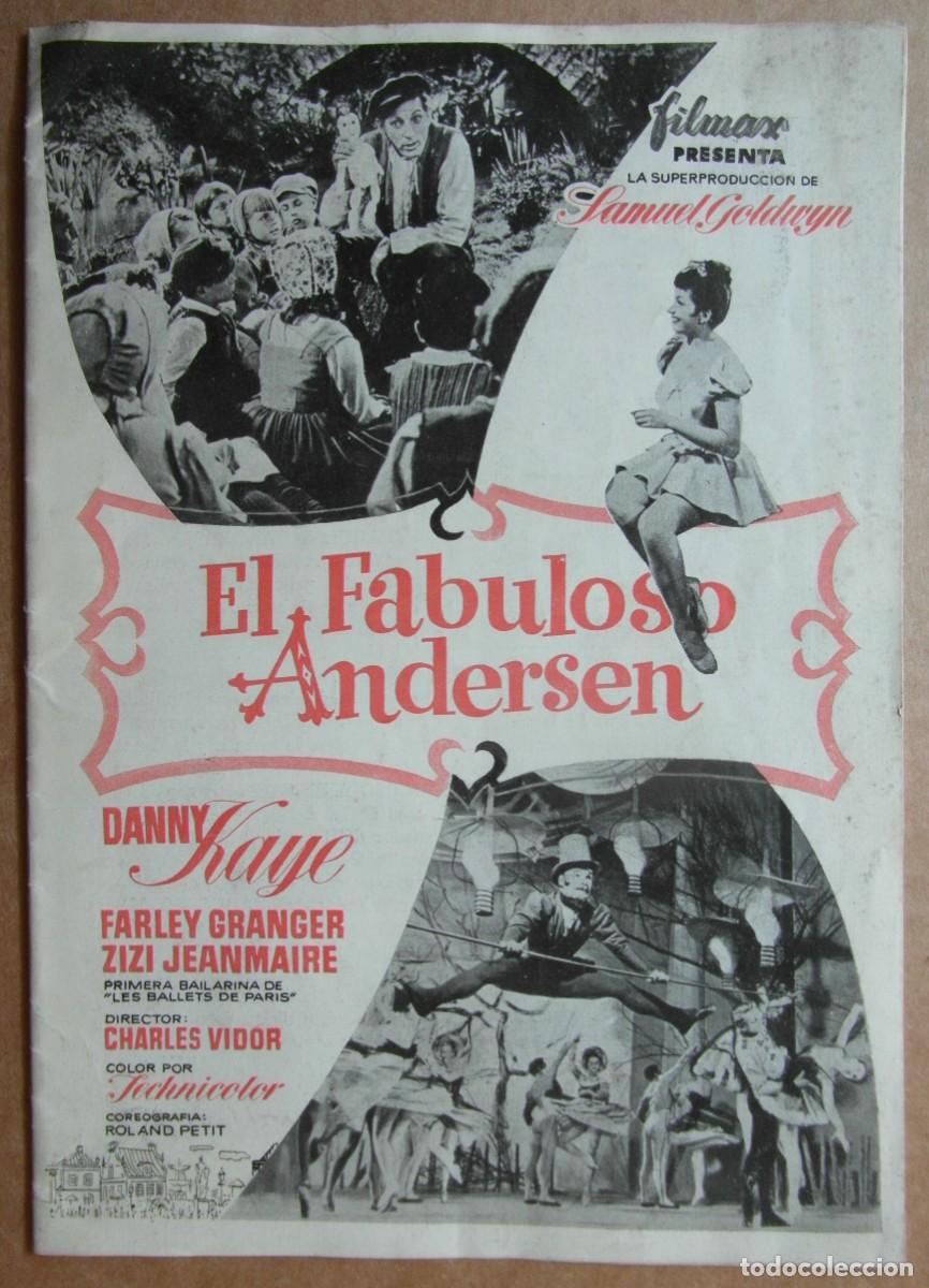Cinema: *El fabuloso andersen* Filmax. 22 p&aacute;gs. y 6 fotos b/n. Meds: 170x240 mm.