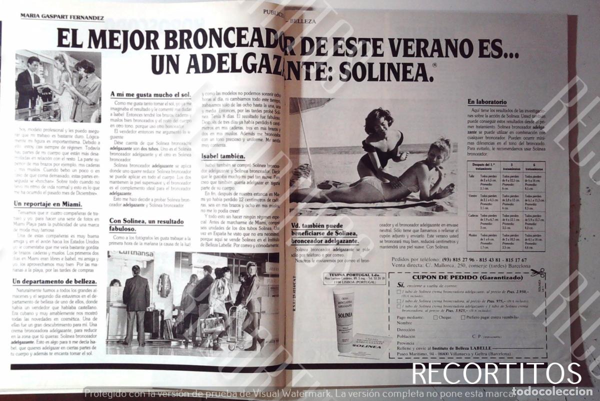 Cinema: SOLINEA ADELGAZANTE ANUNCIO PUBLICIDAD