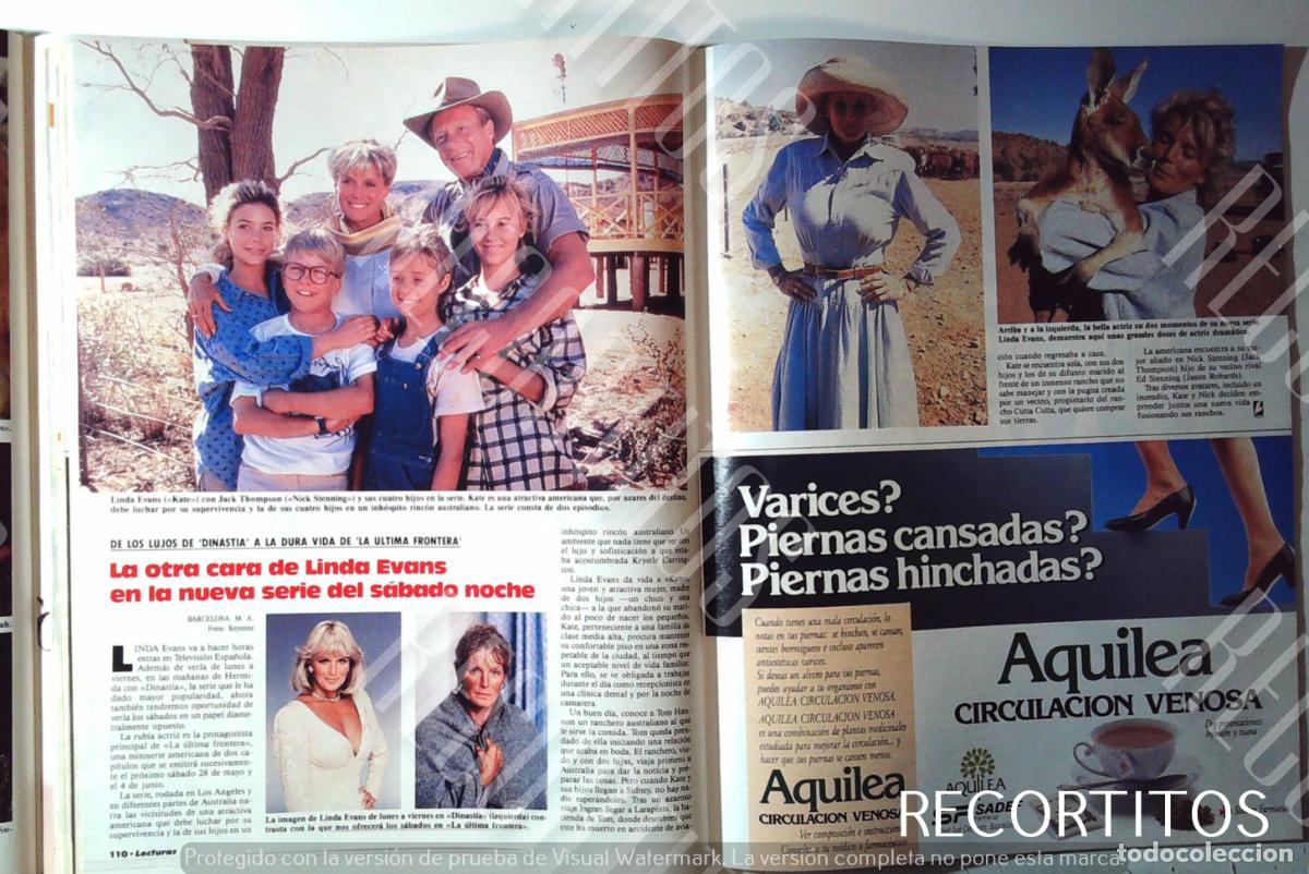 Cinema: LINDA EVANS DINASTIA LA ULTIMA FRONTERA