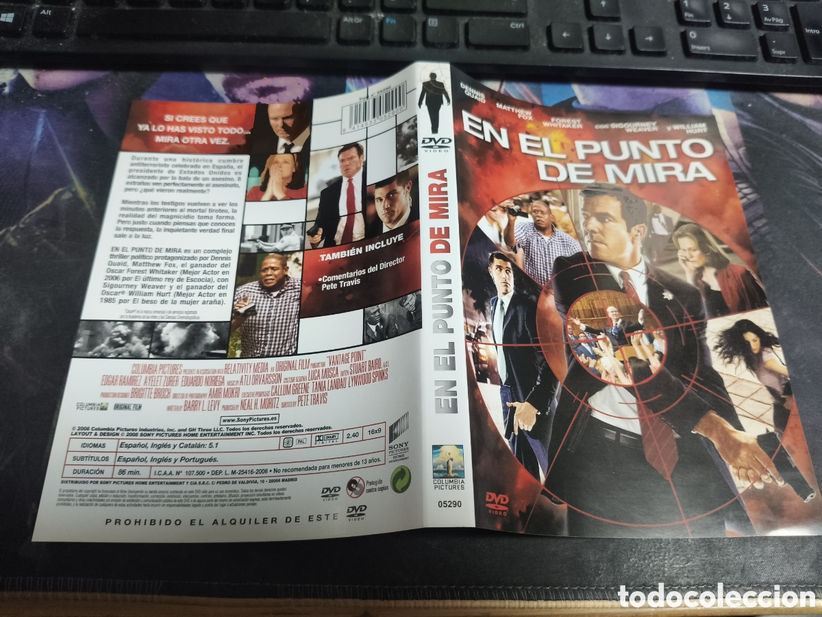 Cinema: Car&aacute;tula DVD - en el punto de mira