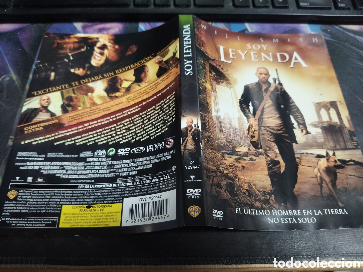 Cinema: Car&aacute;tula DVD - soy leyenda