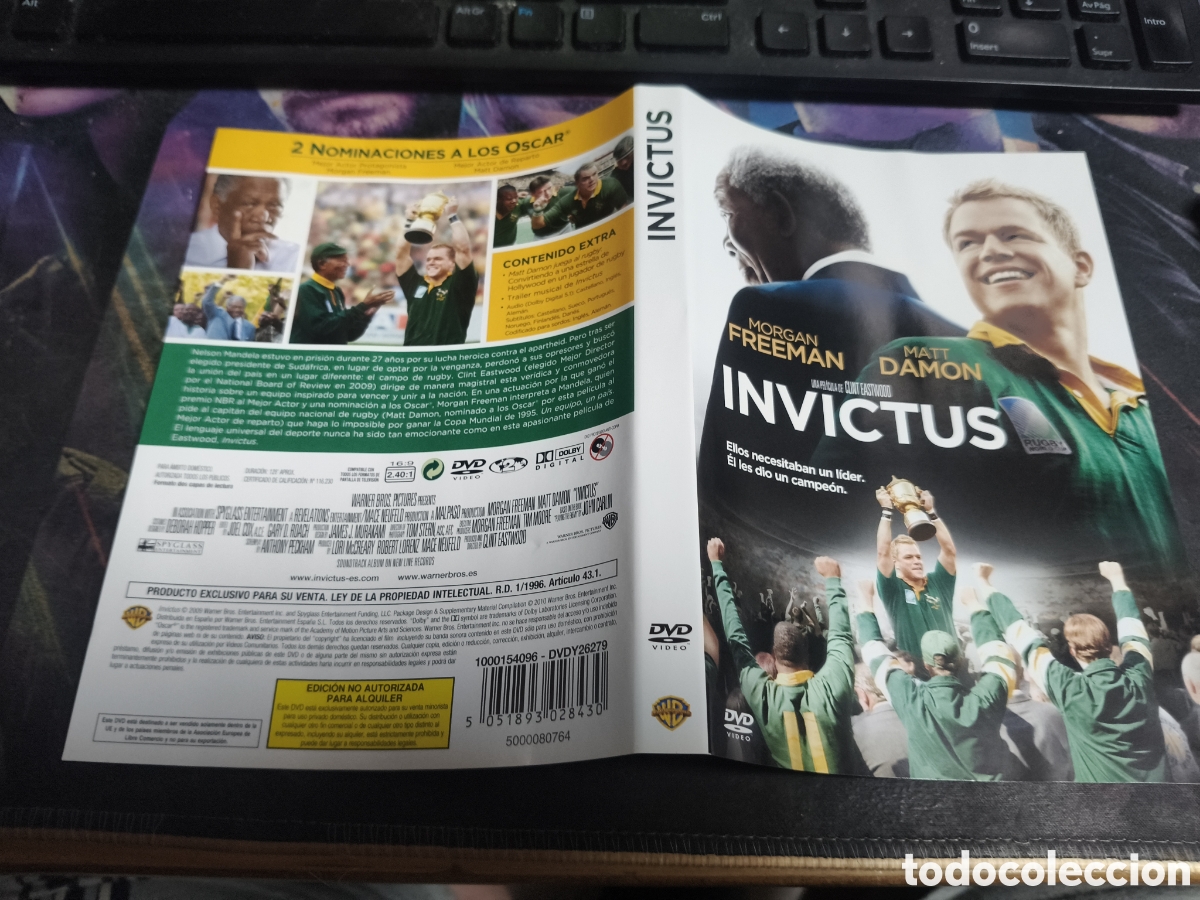 Cinema: Car&aacute;tula DVD - Invictus