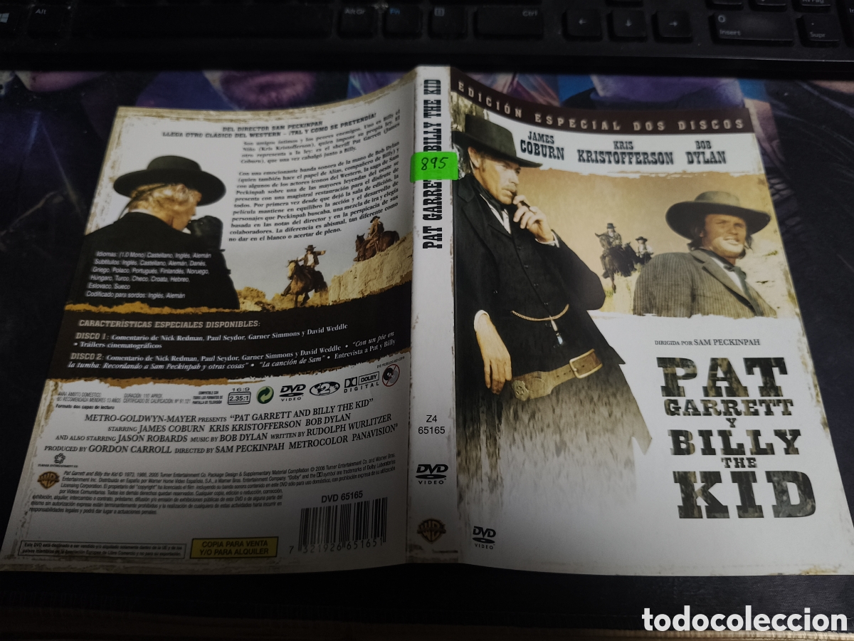 Cinema: Car&aacute;tula DVD - Pat garrett y Billy kid