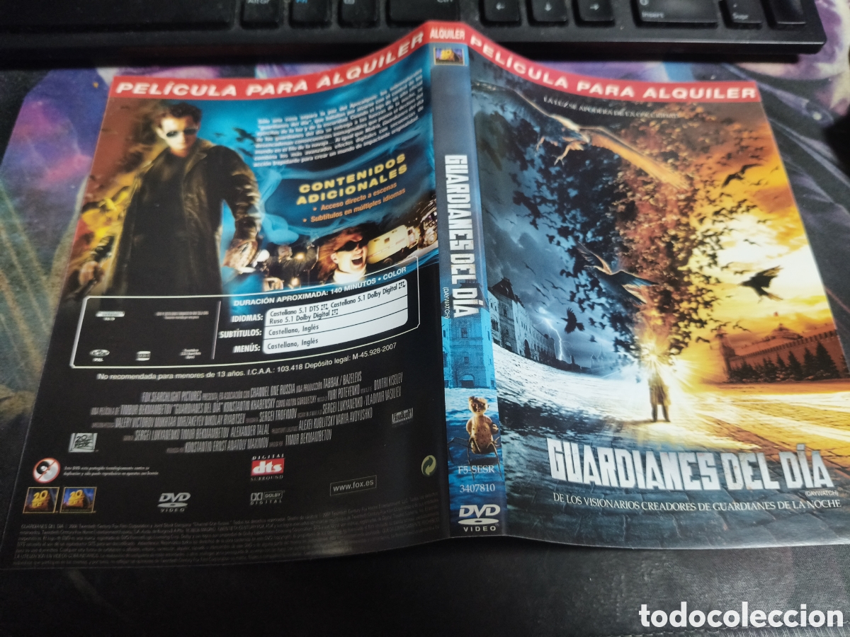 Cinema: Car&aacute;tula DVD - guardianes del d&iacute;a
