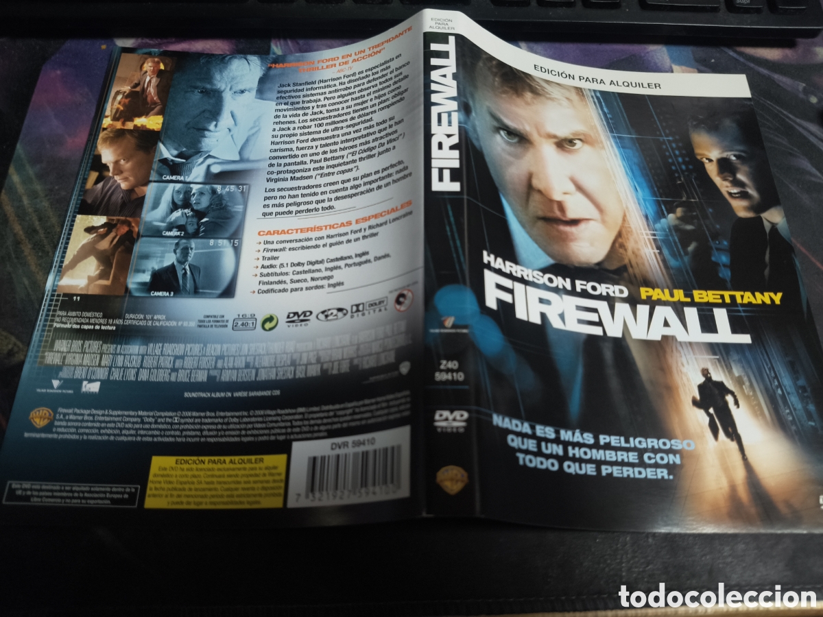 Cinema: Car&aacute;tula DVD - firewall