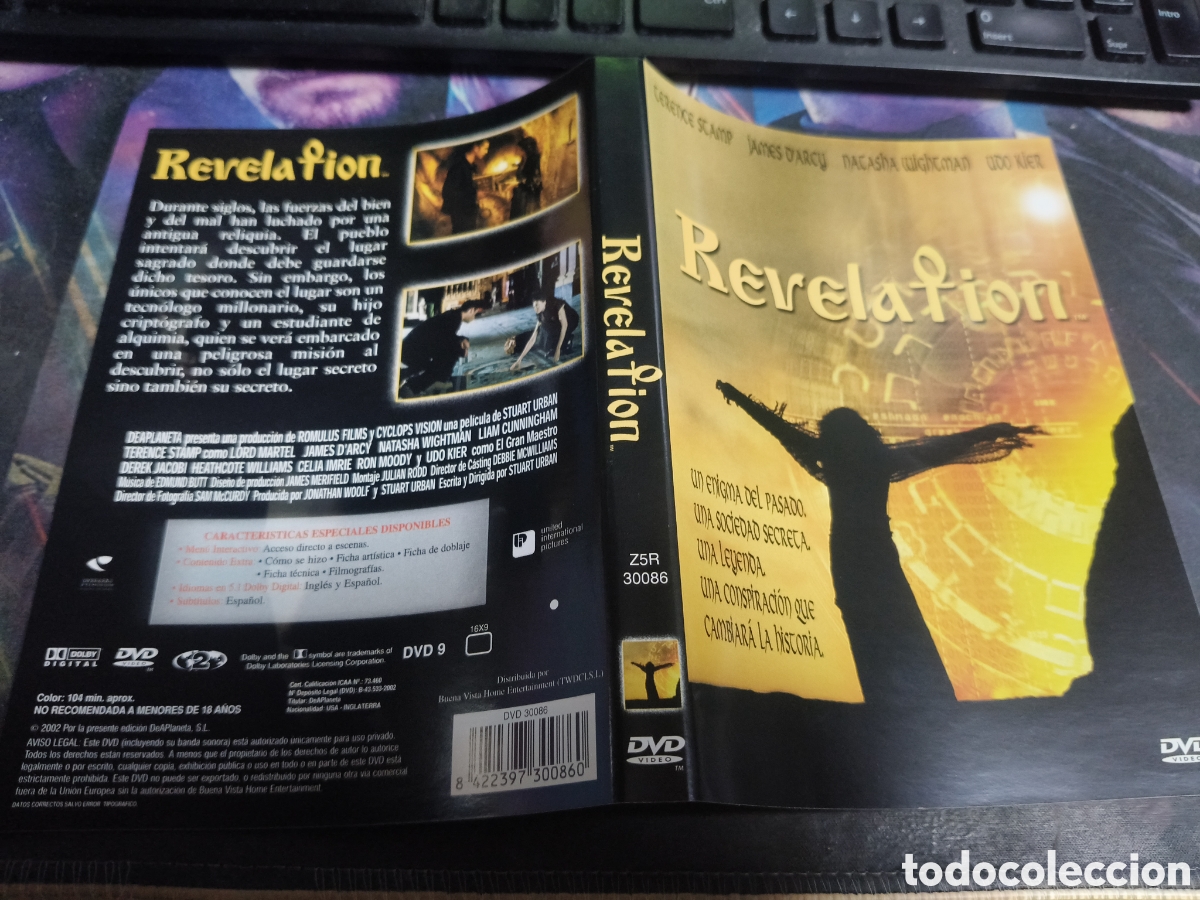 Cinema: Car&aacute;tula DVD - revelation
