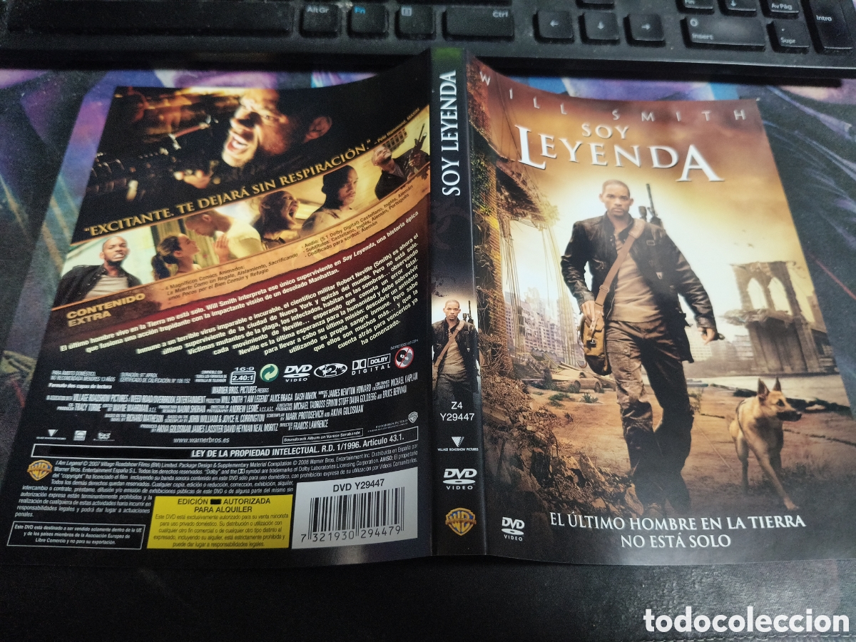 Cinema: Car&aacute;tula DVD - soy leyenda
