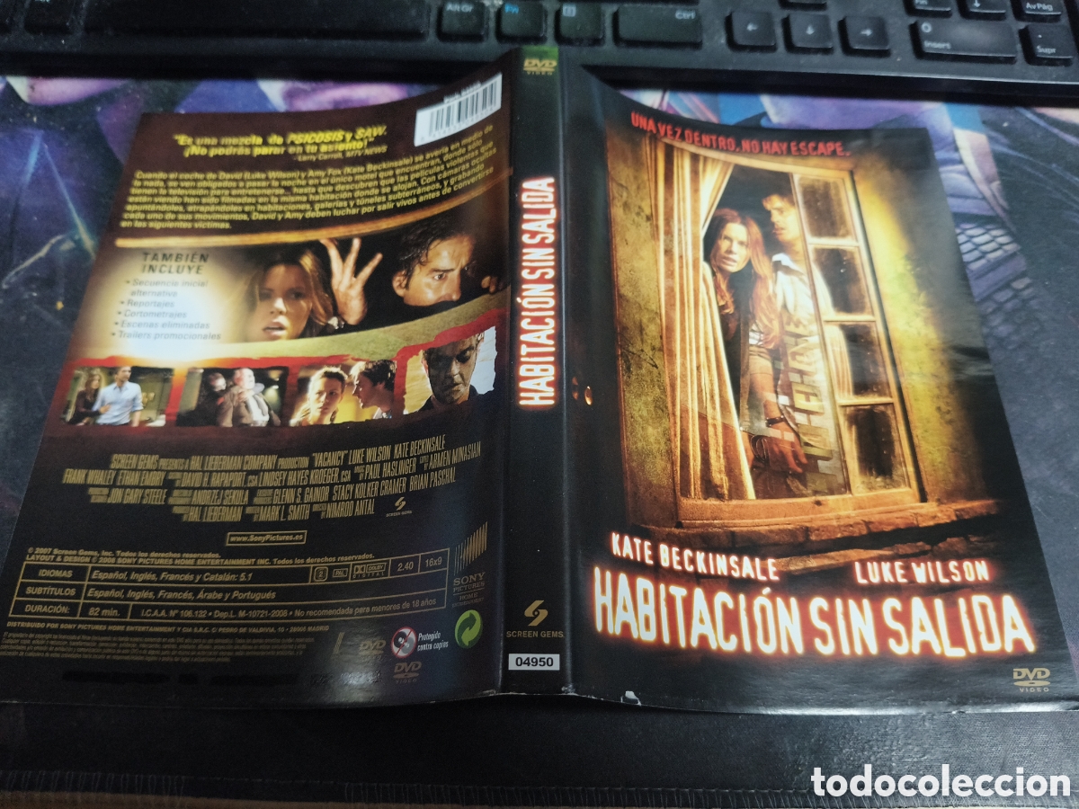 Cinema: Car&aacute;tula DVD - habitaci&oacute;n sin salida