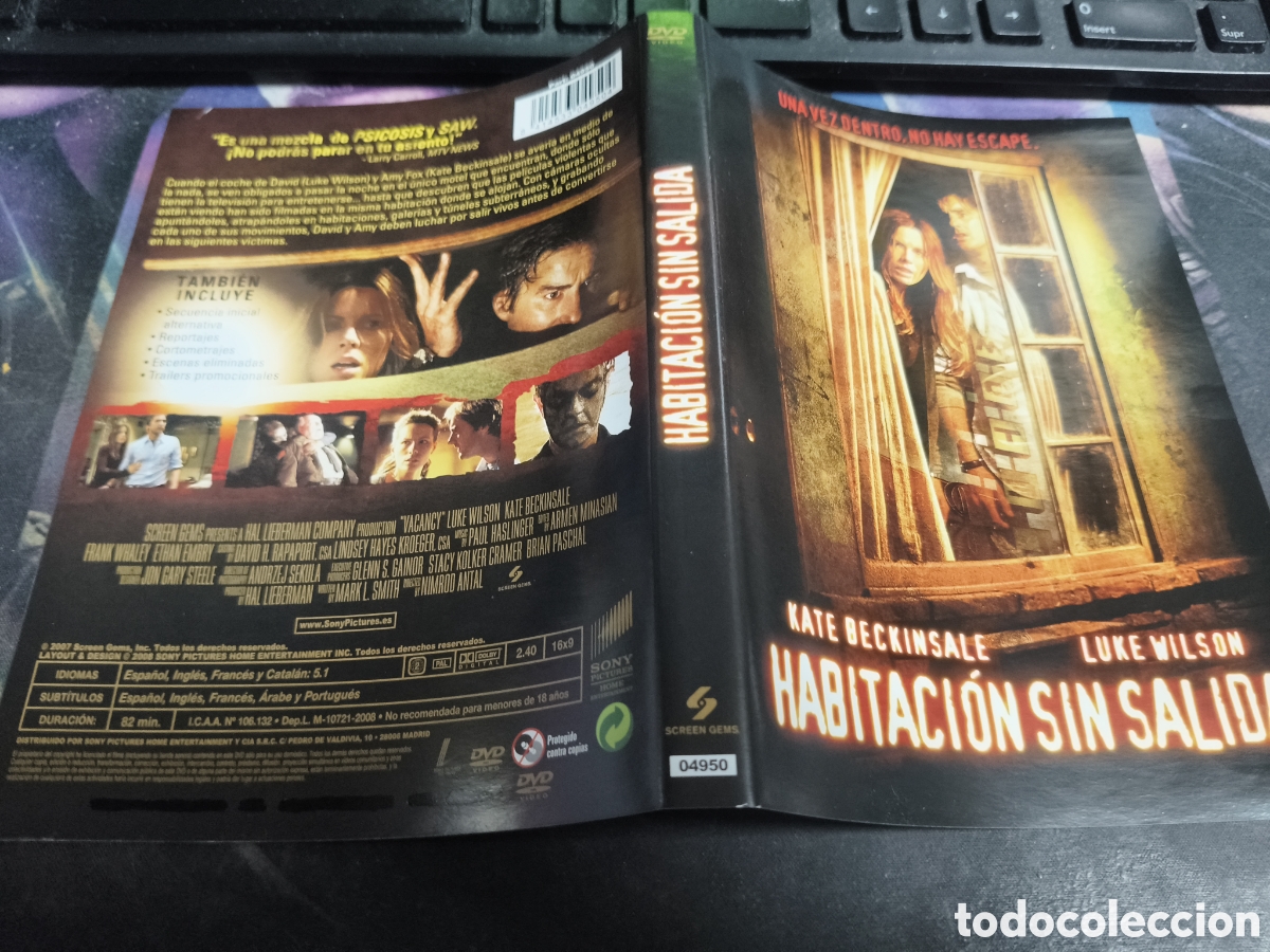 Cinema: Car&aacute;tula DVD - habitaci&oacute;n sin salida