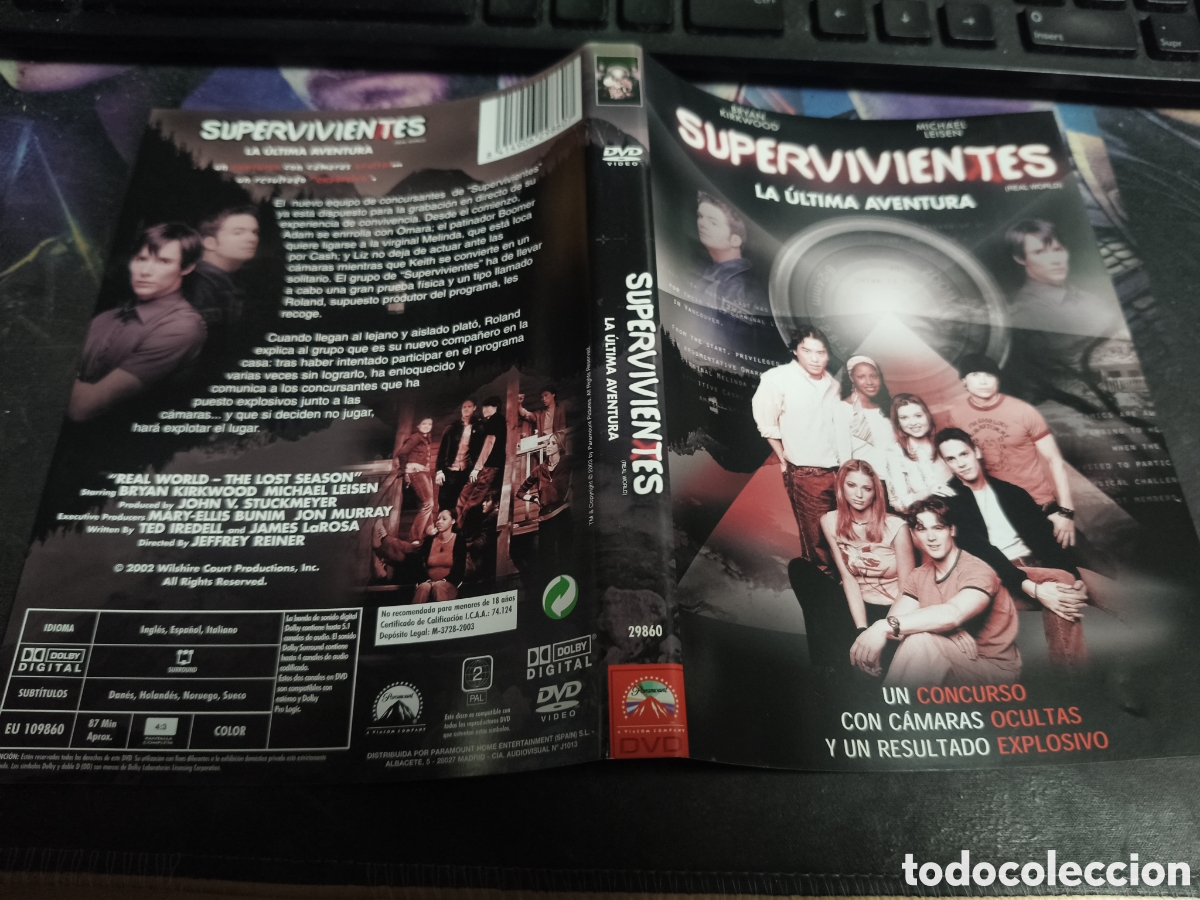 Cine: Car&aacute;tula DVD - supervivientes la &uacute;ltima aventura