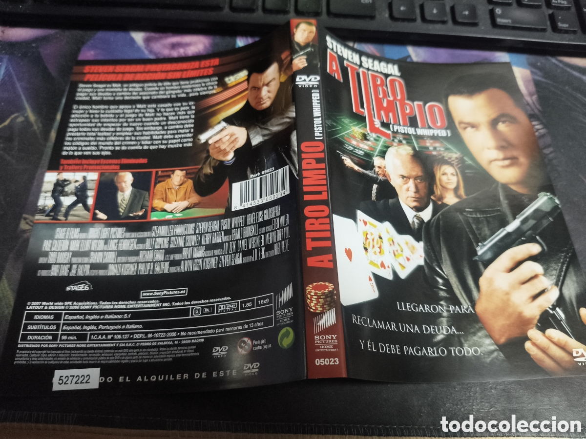 Cine: Car&aacute;tula DVD - a tiro limpio