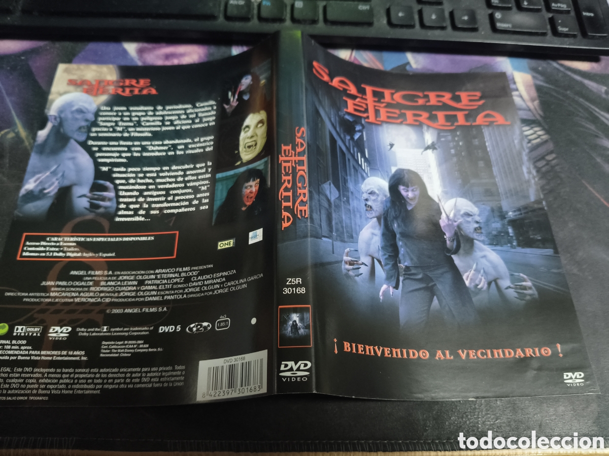 Cine: Car&aacute;tula dvd - sangre eterna