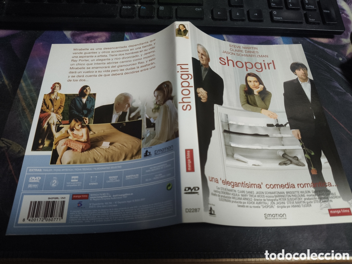 Cinema: Car&aacute;tula DVD - shopgirl