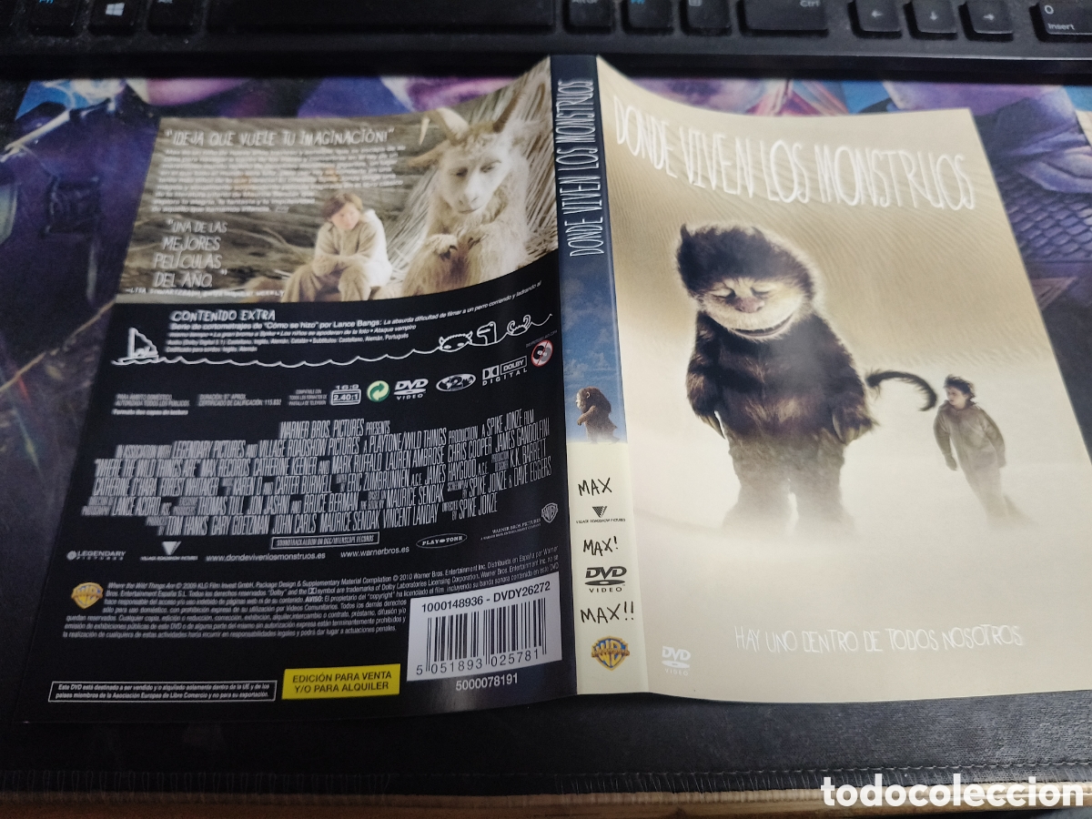 Cinema: Car&aacute;tula DVD - donde viven los monstruos