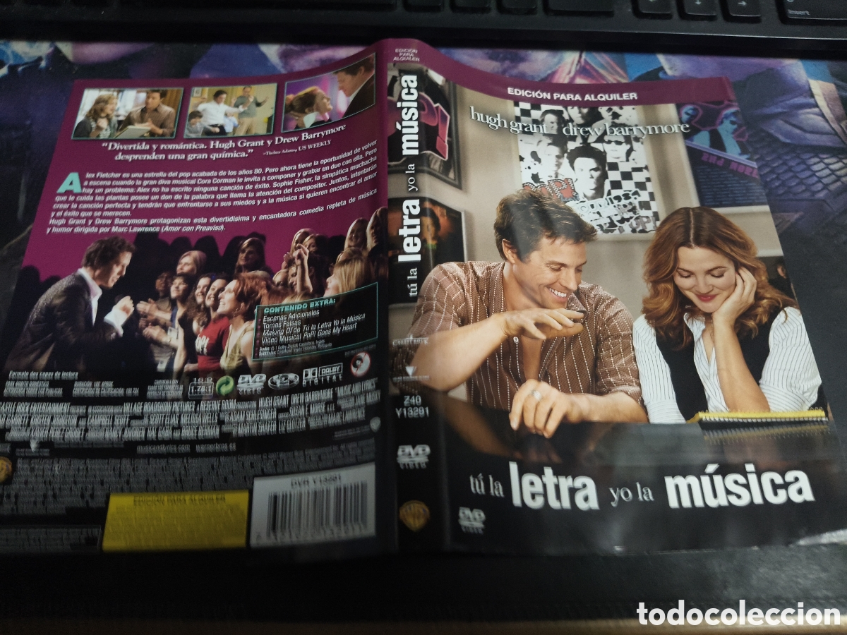Cine: Car&aacute;tula DVD - t&uacute; la letra yo la m&uacute;sica