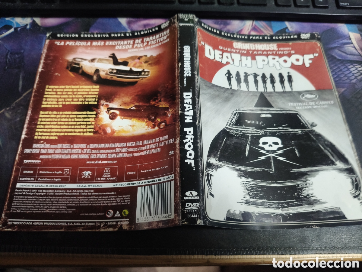 Cine: Car&aacute;tula DVD - death proof
