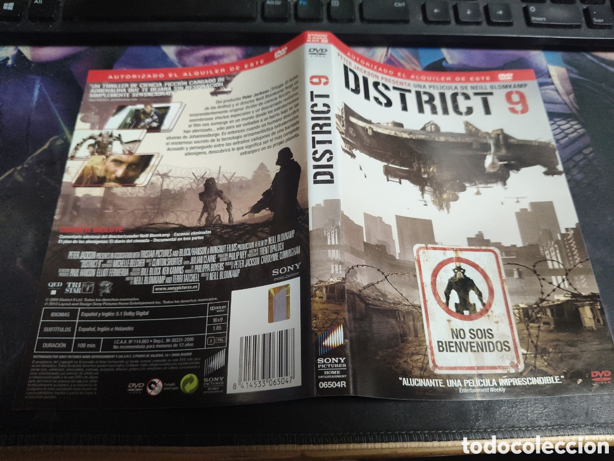 Cine: Car&aacute;tula DVD - district 9