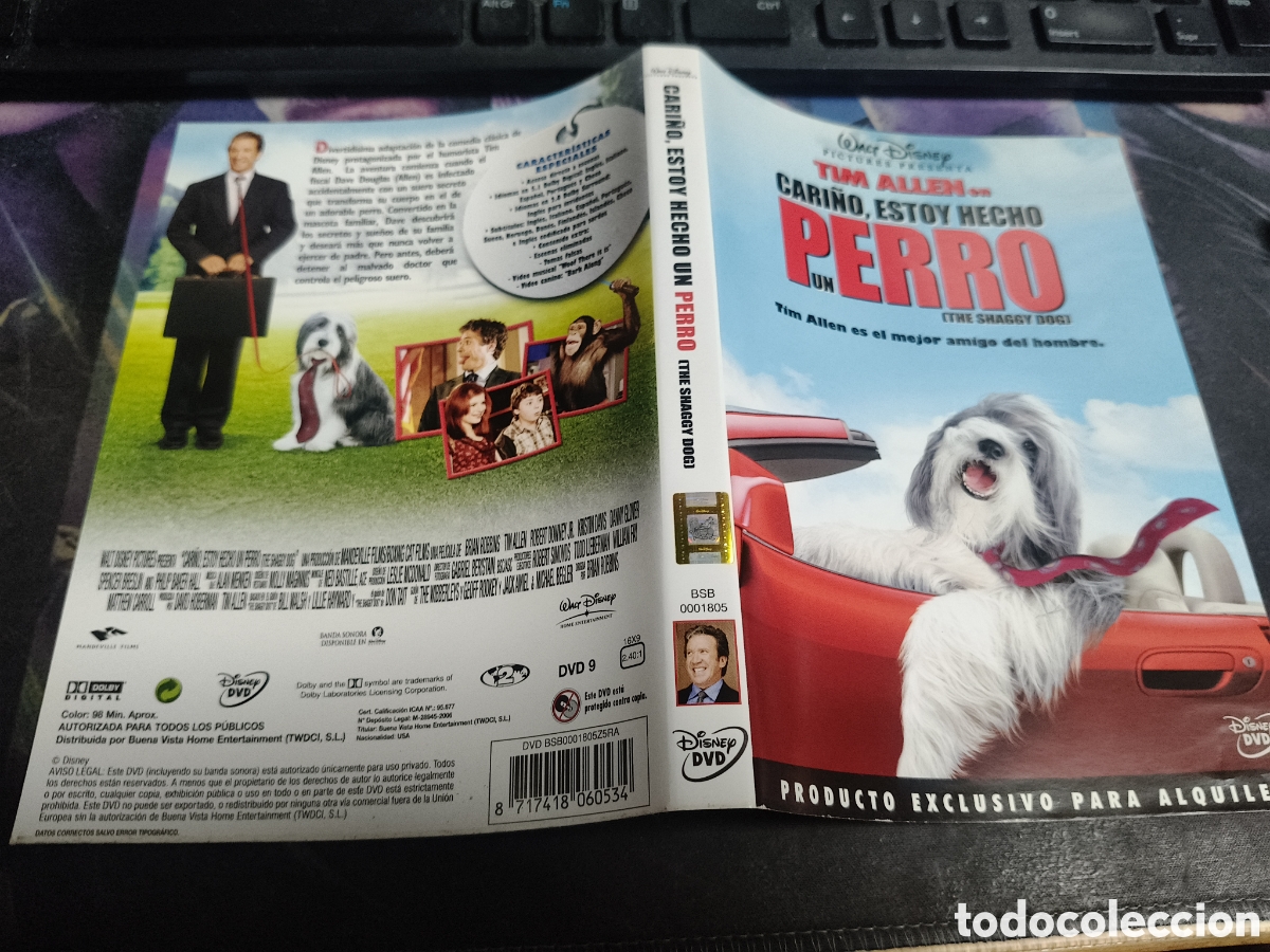 Cine: Car&aacute;tula DVD - cari&ntilde;o estoy hecho un perro