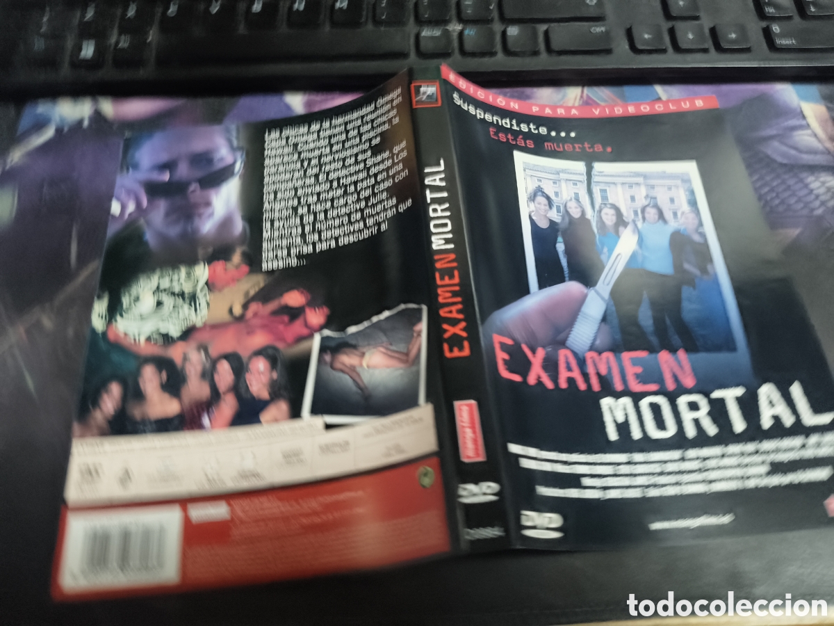 Cine: Car&aacute;tula DVD - examen mortal