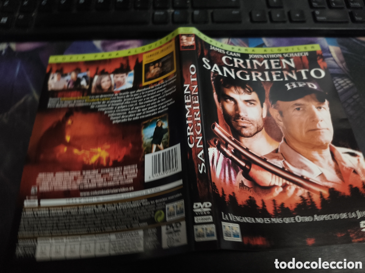 Cine: Car&aacute;tula DVD - crimen sangriento