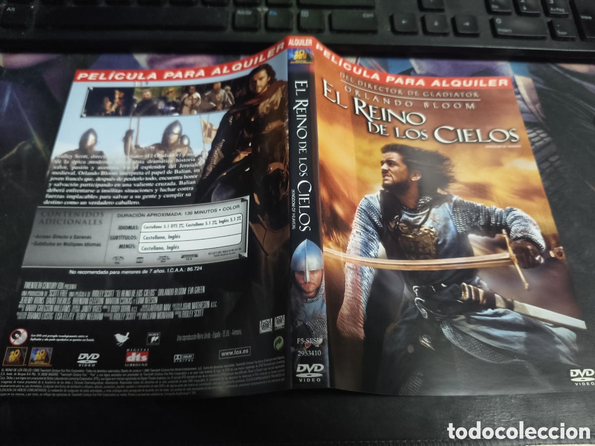 Cine: Car&aacute;tula DVD - el reino de los cielos