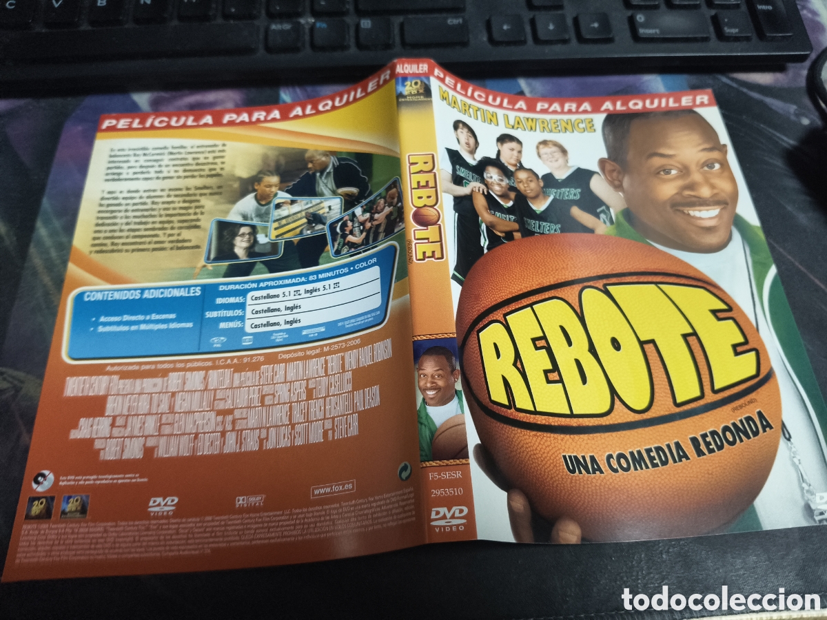 Cine: Car&aacute;tula DVD - rebote