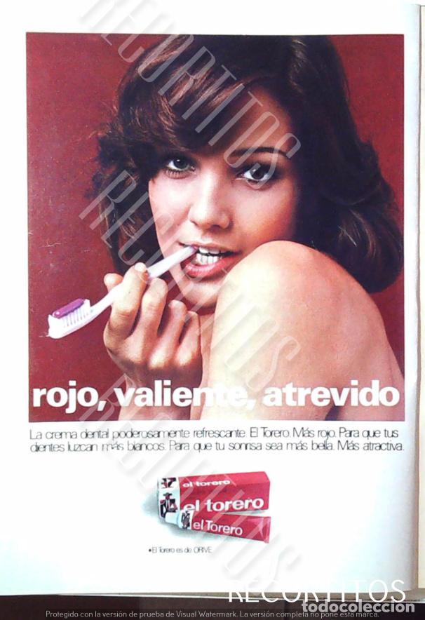 Cinema: el torero dentifirco anuncio publicidad el rojo