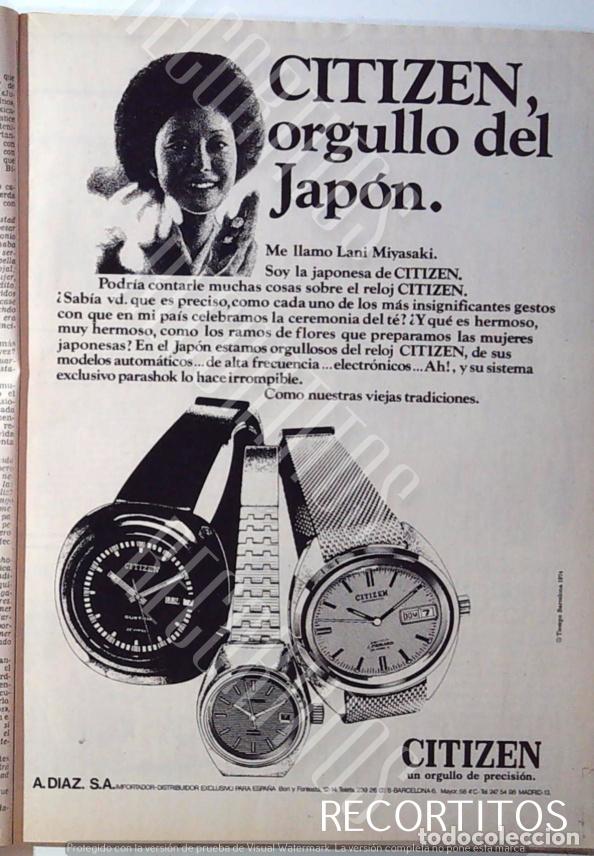 Cinema: citizen reloj anuncio publicidad