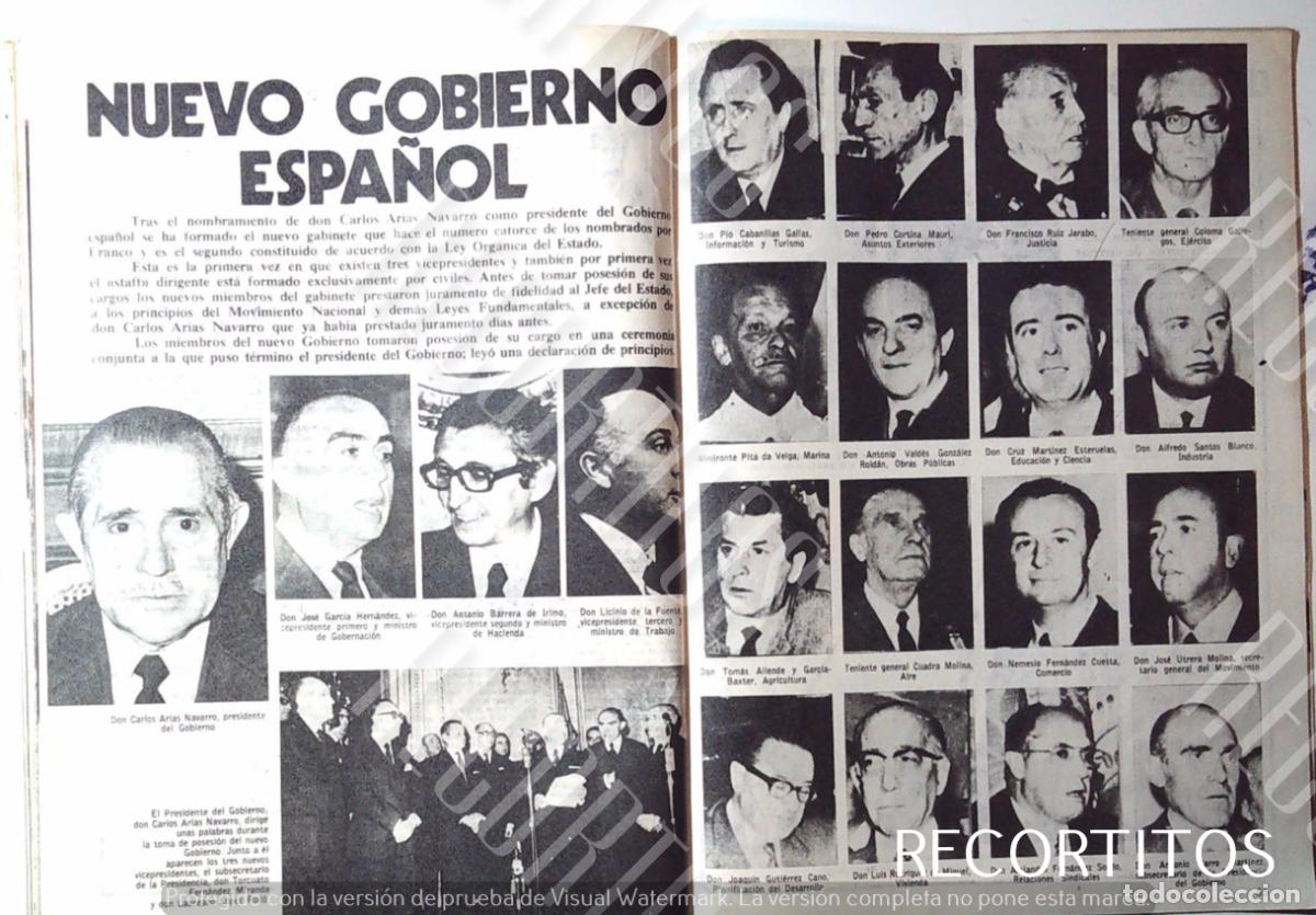Cine: 1972 EL NUEVO GOBIERNO ESPA&Ntilde;OL - Foto 1