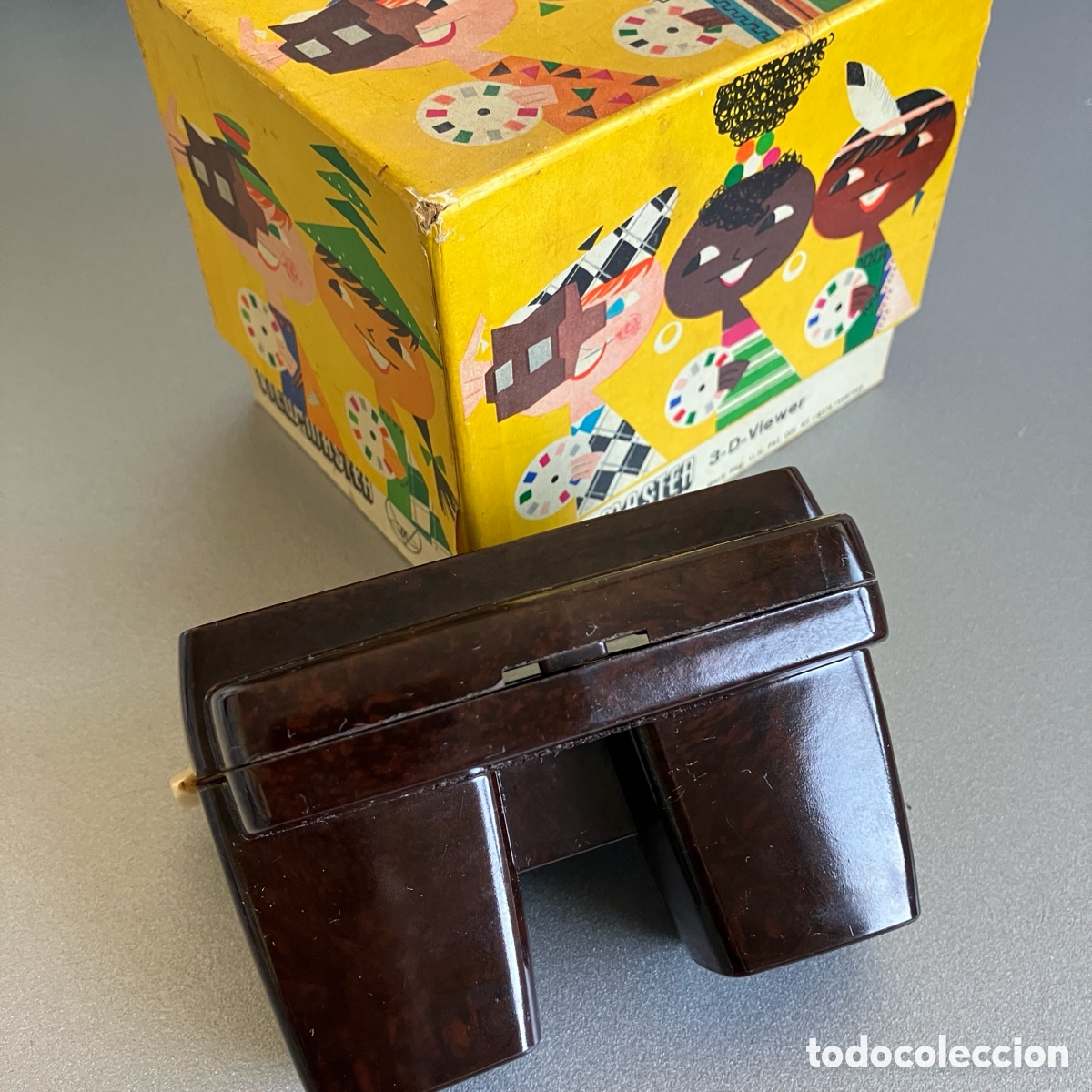 Cine: Visor 3D View-Master Modelo E Baquelita marr&oacute;n - Foto 7