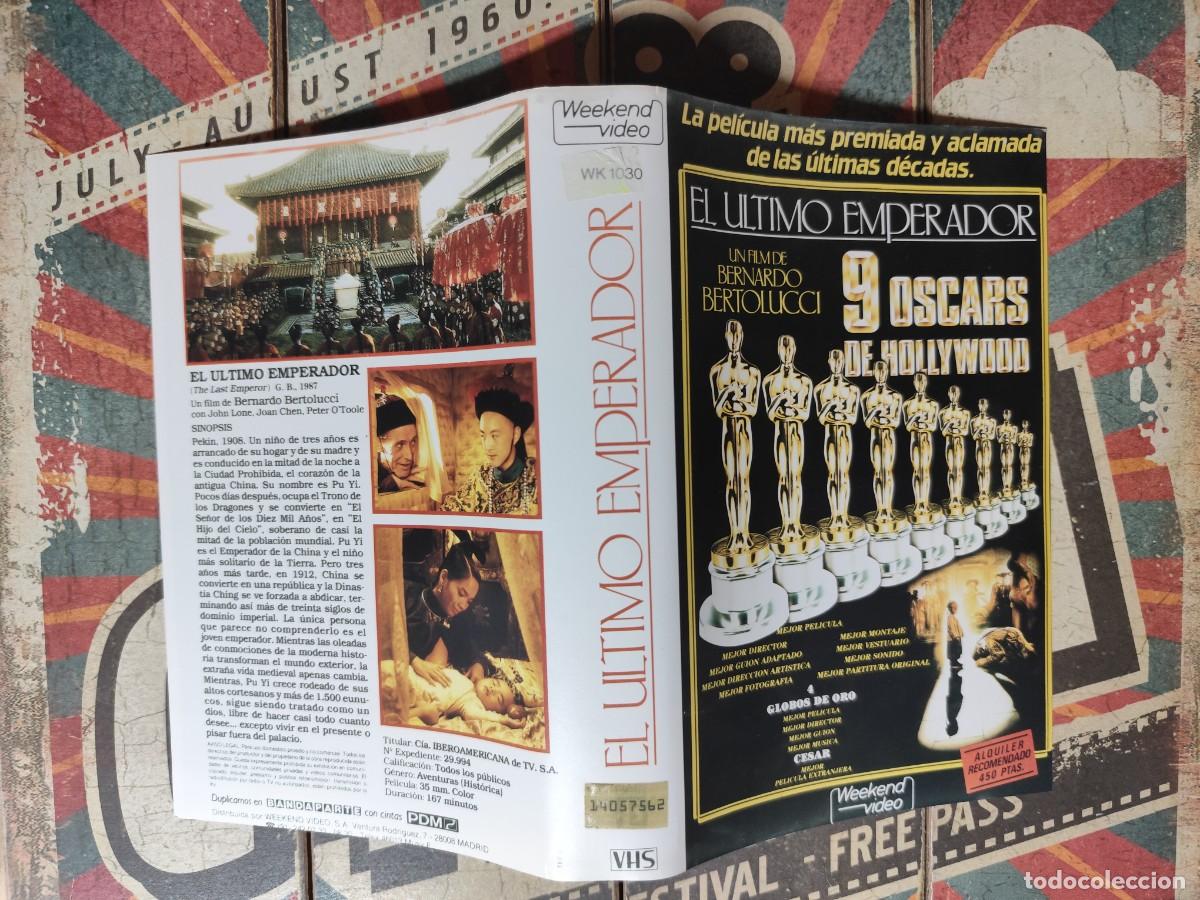 Cine: Car&aacute;tula VHS El &uacute;ltimo emperador - Foto 1