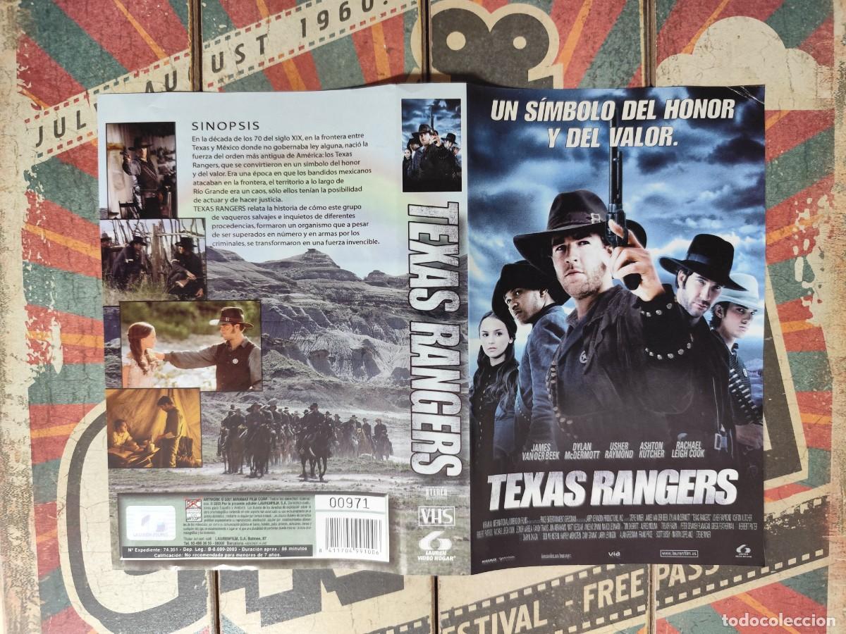 Cine: Car&aacute;tula VHS Texas rangers - Foto 1