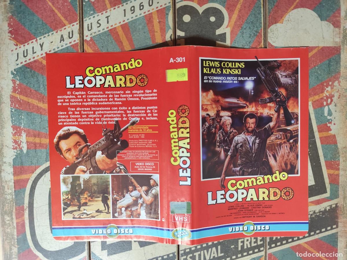 Cine: Car&aacute;tula VHS Comando leopardo - Foto 1