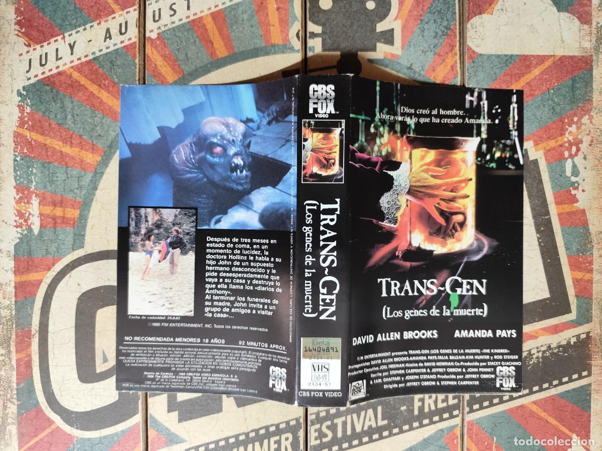 Cine: Car&aacute;tula VHS Trans-Gen - Foto 1