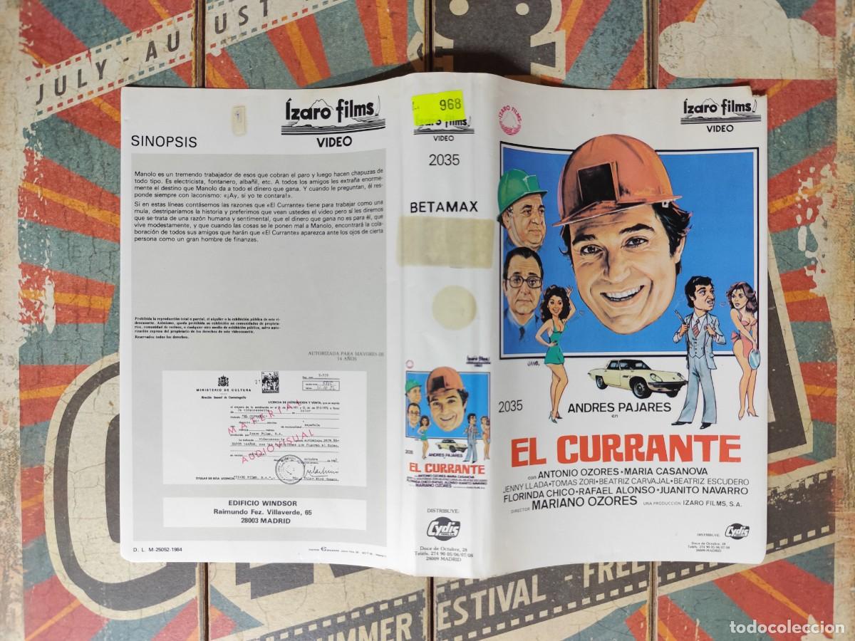 Cine: Car&aacute;tula Beta El currante - Foto 1