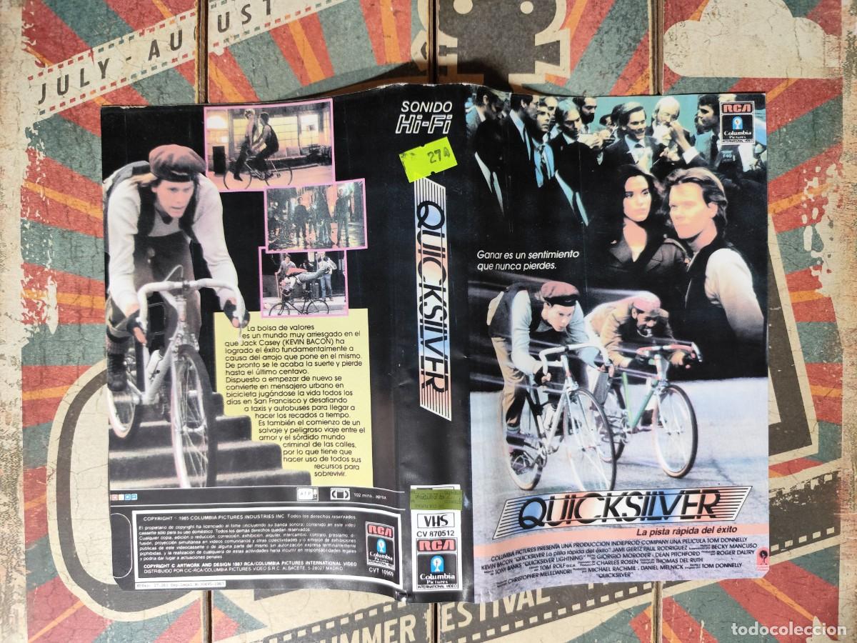 Cine: Car&aacute;tula VHS Quicksilver - Foto 1