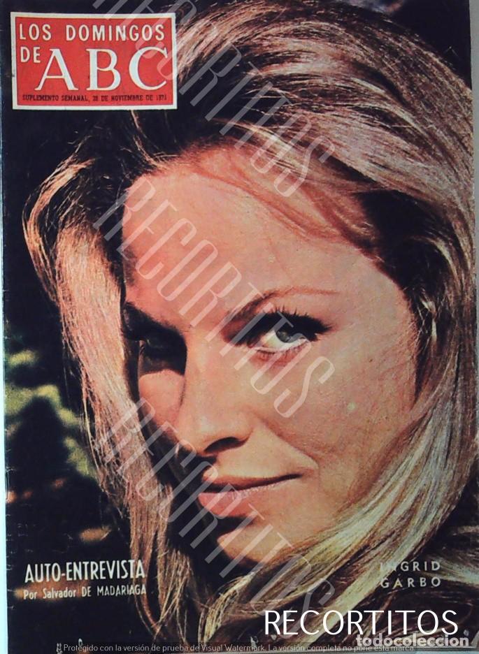 Cine: recorte portada ingrid garbo - Foto 1