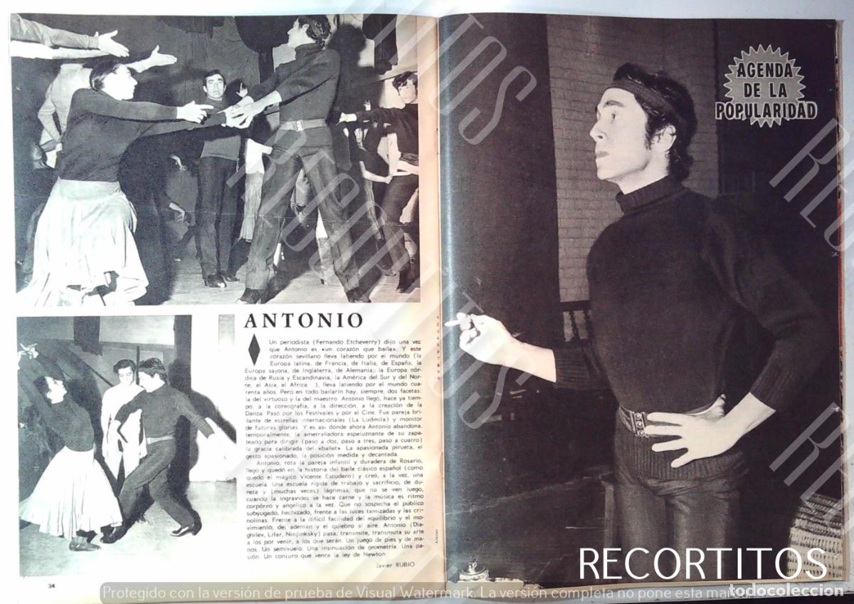 Cine: ANTONIO EL BAILARIN 1970 - Foto 1