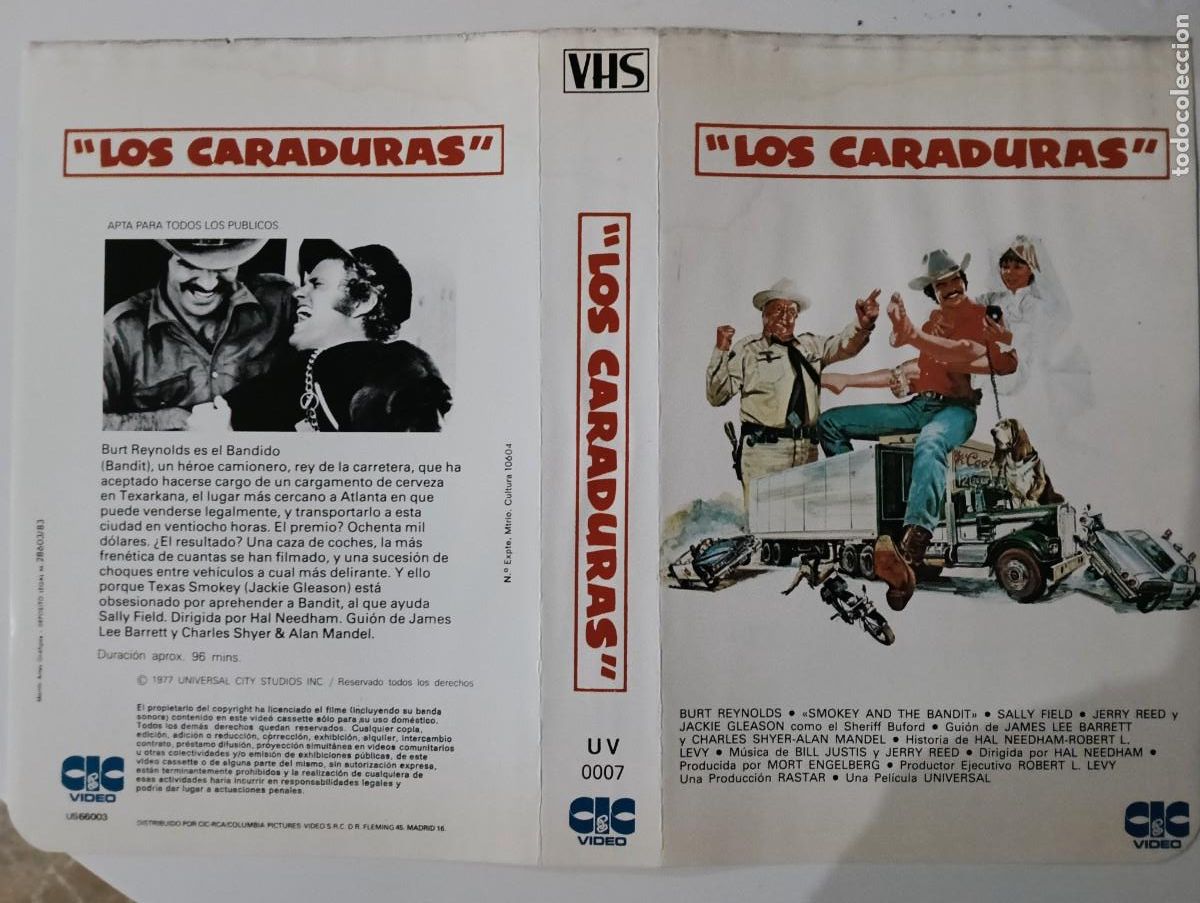 Cine: CARATULA - LOS CARADURAS CIC VHS - Foto 1